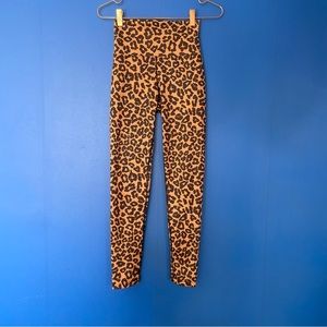 Beach riot piper leggings leopard small